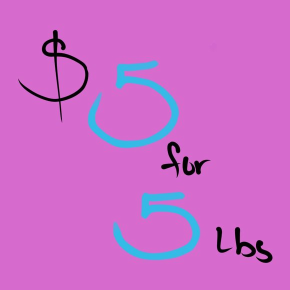 5lb box Rework recycle upcycle clothing material for sewing and crafting - Picture 2 of 2